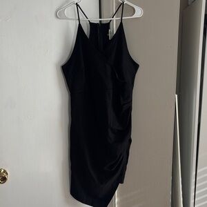 Topshop Black Asymmetrical Dress